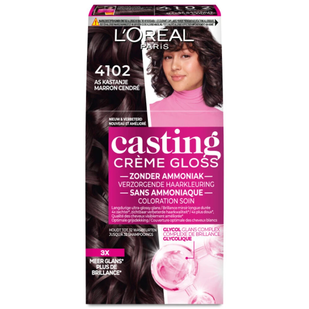 L'Oreal Lu0027Oréal Casting Crème Gloss Haarkleuring 4102 Parelmoer Kastanjebruin