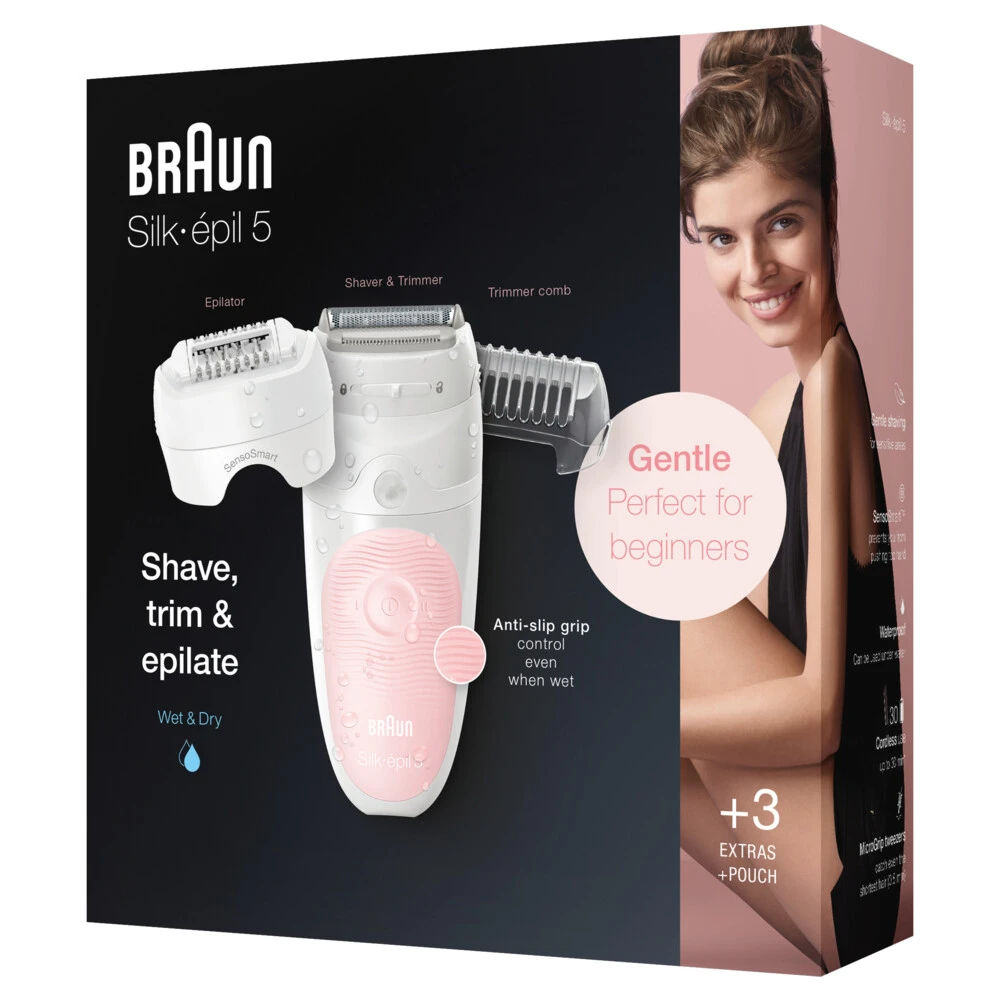 Braun Epilator Silk-épil 5-620 Wit/Roze - Afbeelding 6