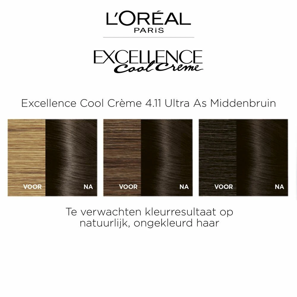 L'Oreal Lu0027Oréal Excellence Cool Cream 4.11 - Ultra Ash Bruin - Afbeelding 4