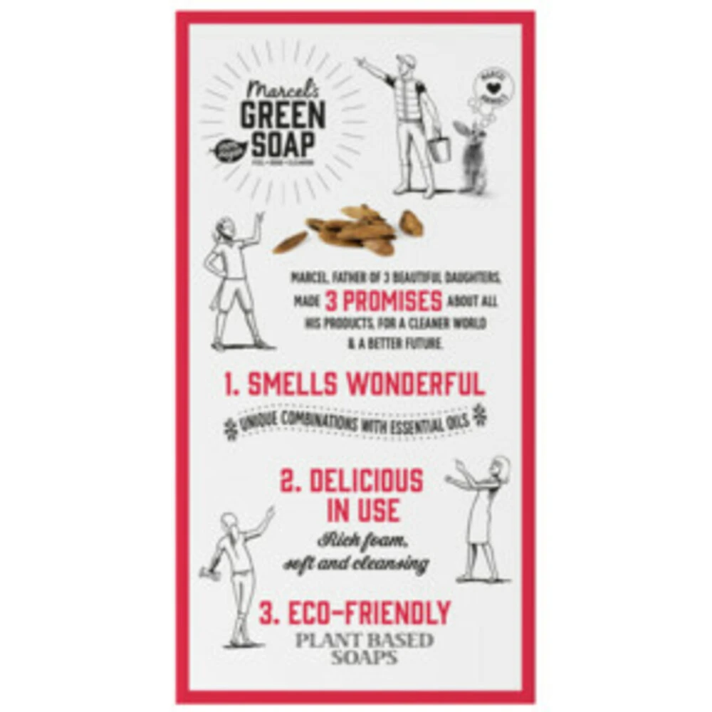6x Marcelu0027s Green Soap Showerbar Argan & Oudh - Afbeelding 3