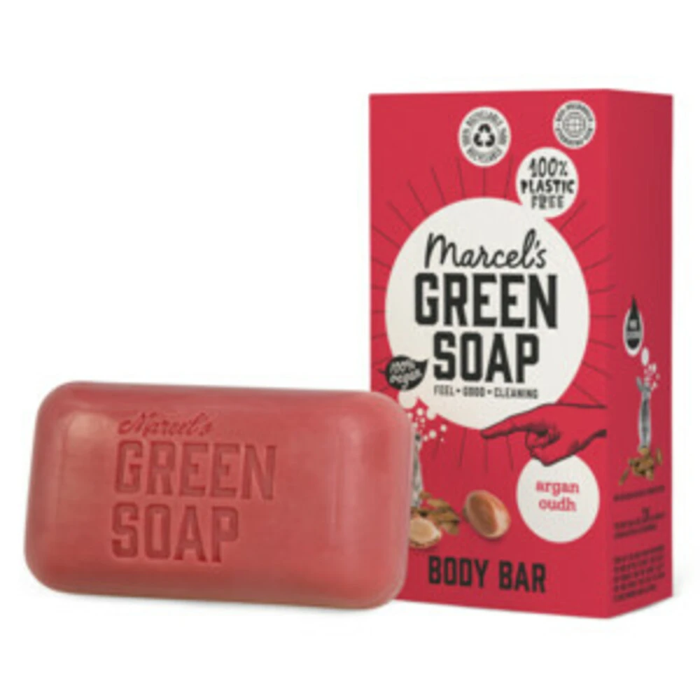6x Marcelu0027s Green Soap Showerbar Argan & Oudh - Afbeelding 5