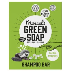 6x Marcelu0027s Green Soap Shampoobar Tonka & Muguet