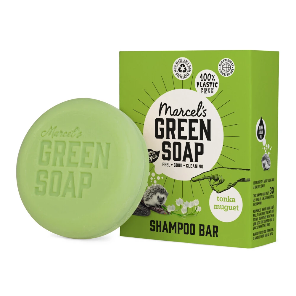 6x Marcelu0027s Green Soap Shampoobar Tonka & Muguet - Afbeelding 2