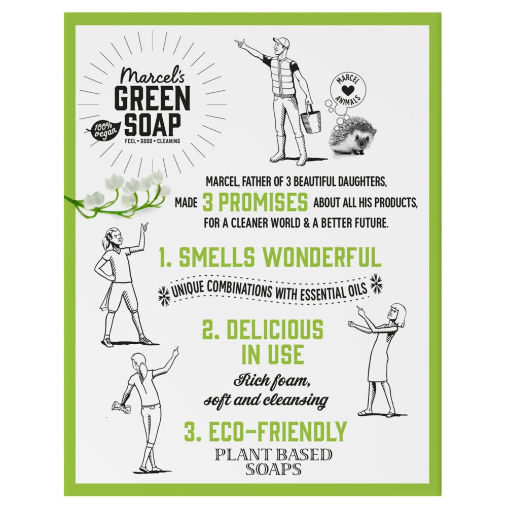 6x Marcelu0027s Green Soap Shampoobar Tonka & Muguet - Afbeelding 4