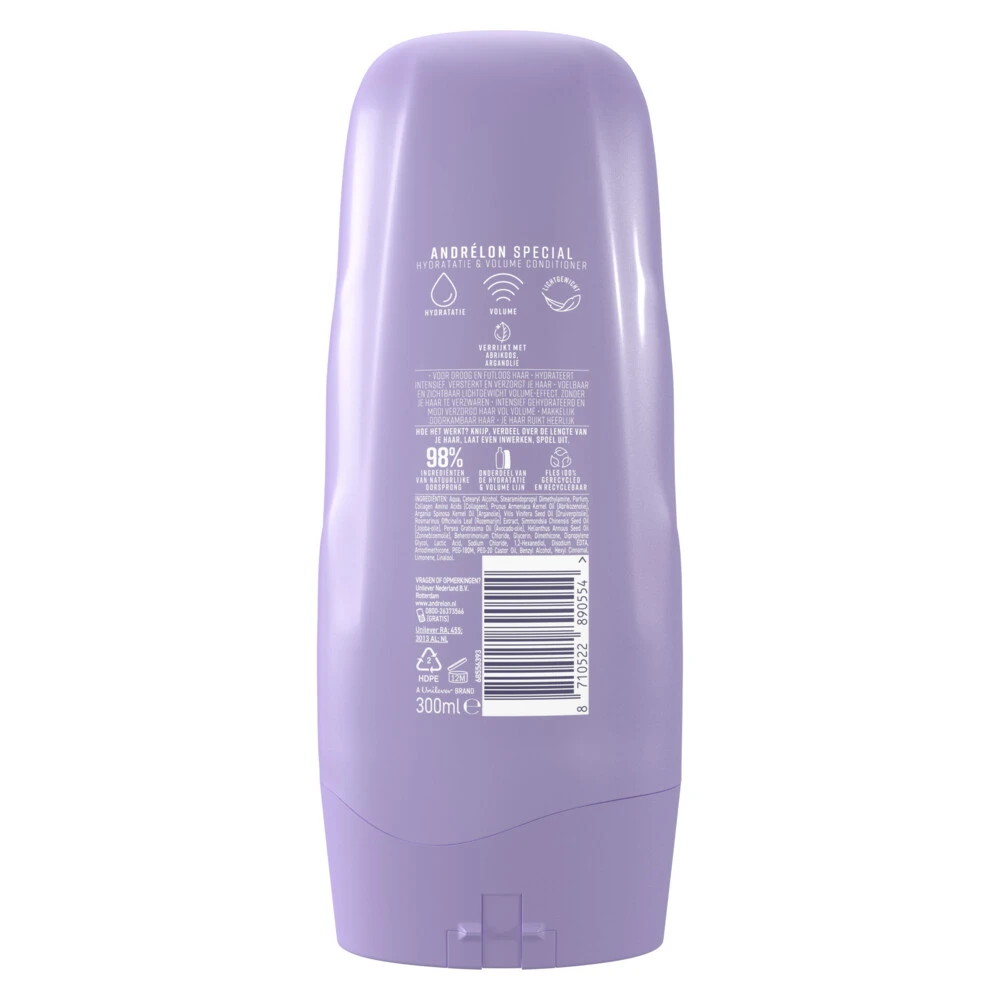 6x Andrelon Conditioner Special Hydratatie & Volume - Afbeelding 2