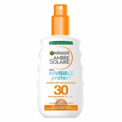 Garnier Ambre Solaire Invisible Protect Refresh Transparante Bronze Zonnebrandspray SPF 30 Vitamine E & Aloë Vera