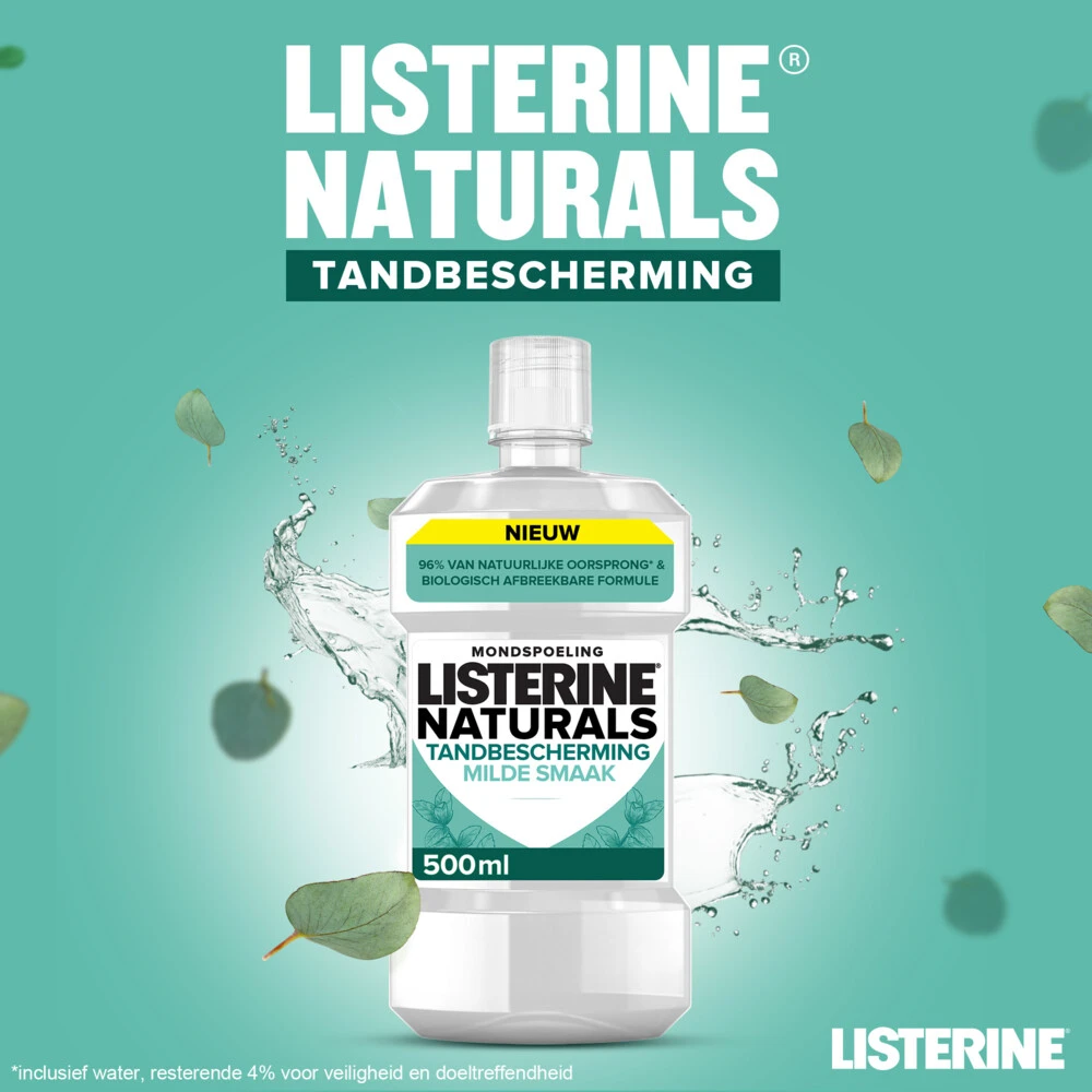 6x Listerine Naturals Mondwater Tandbescherming - Afbeelding 2