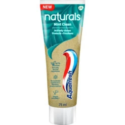 12x Aquafresh Naturals Mint Clean