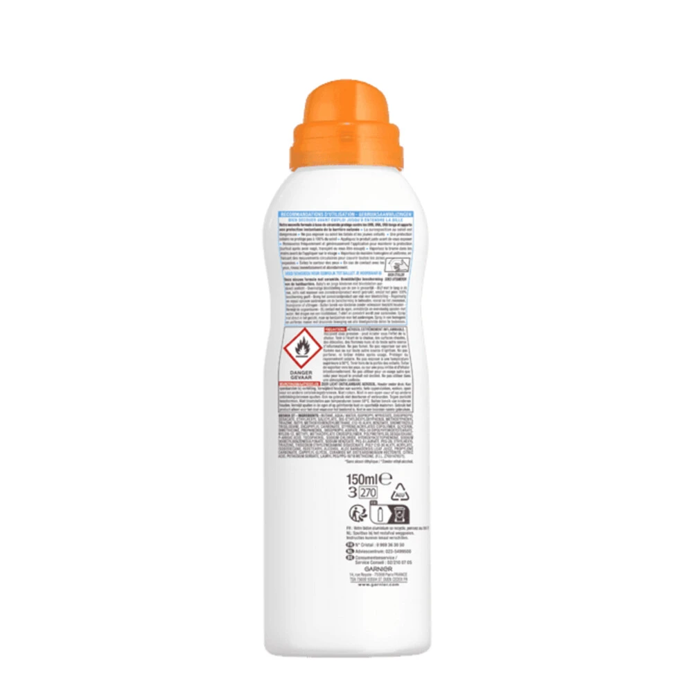 Garnier Ambre Solaire Sensitive Expert+ Beschermende Mist Spray SPF 50+ - Afbeelding 2
