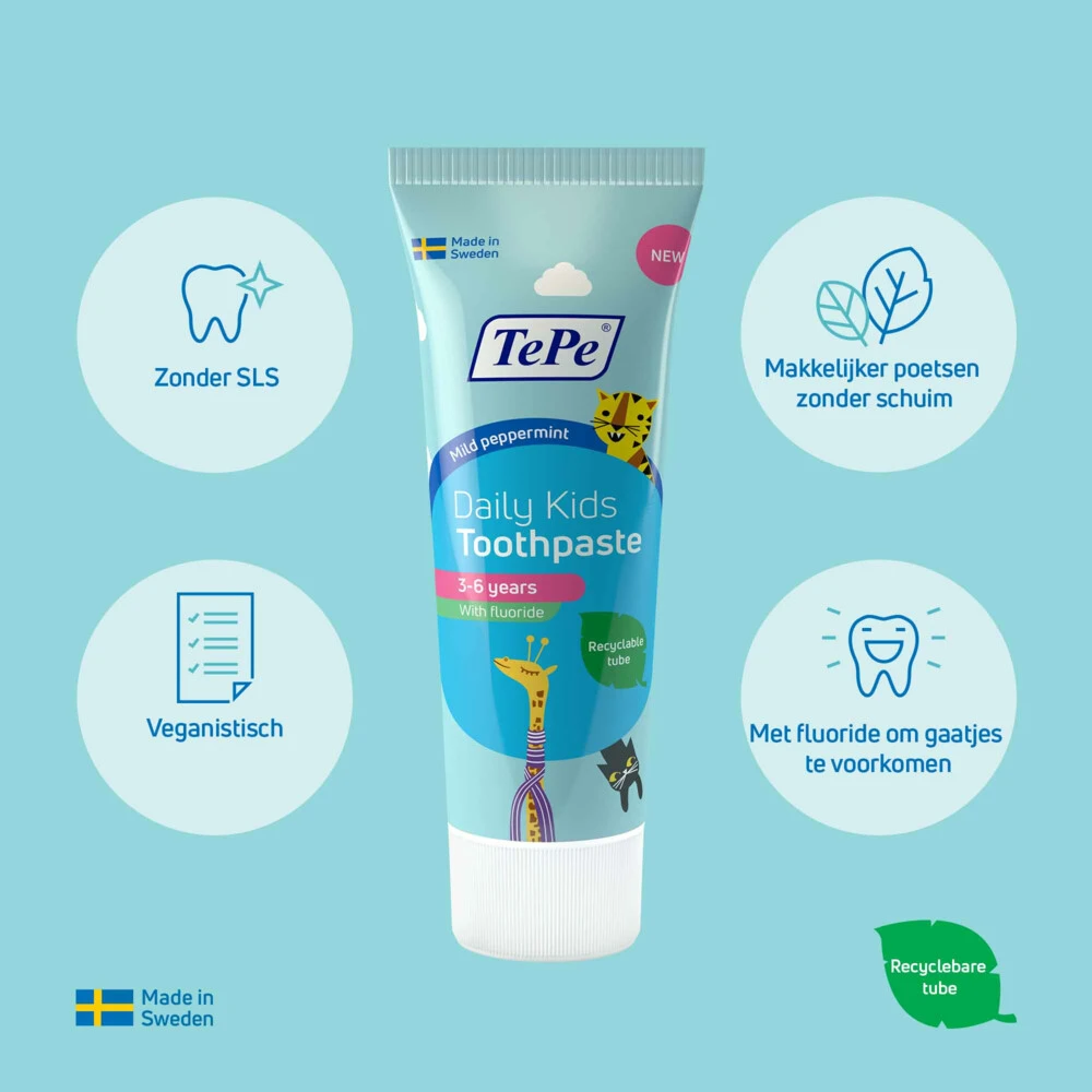 12x TePe Daily Kindertandpasta - Afbeelding 3