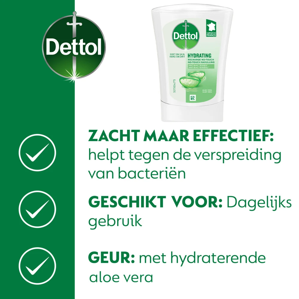5x Dettol No Touch Wasgel Navulling Hydraterende Aloe Vera - Afbeelding 3