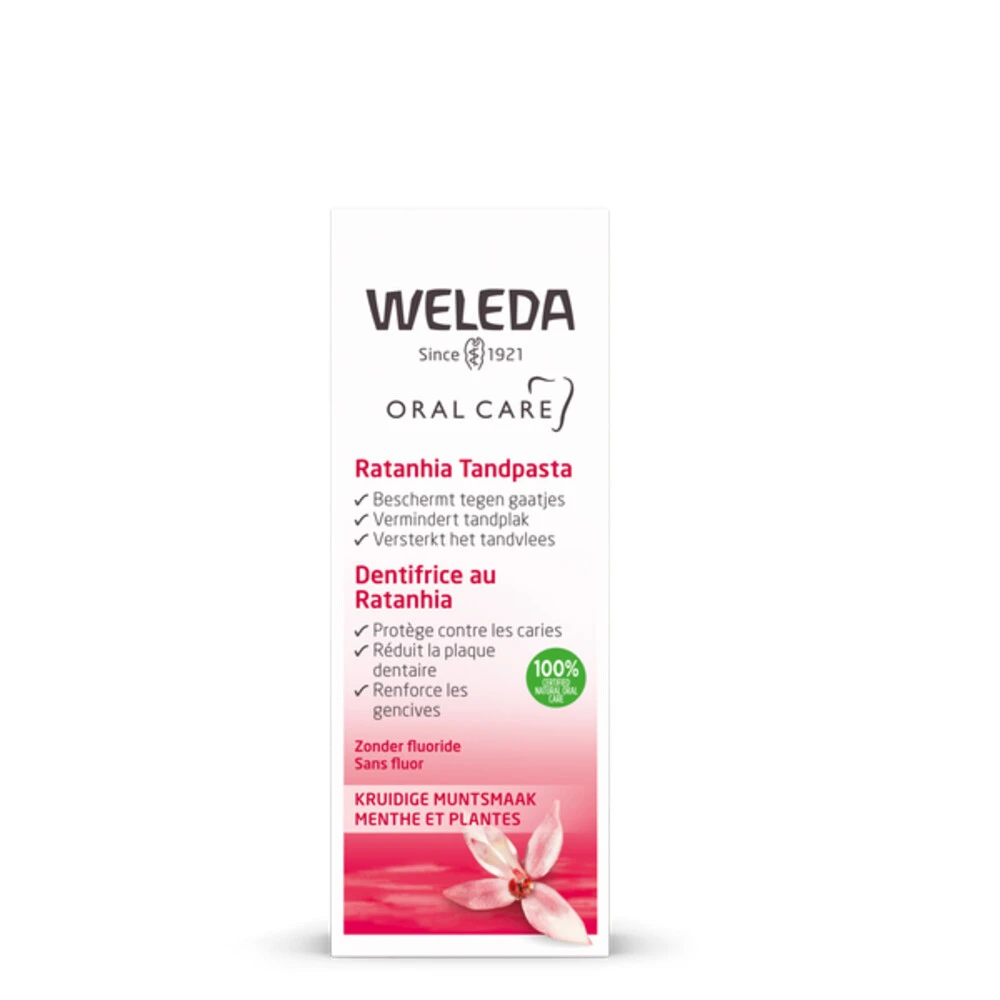 4x Weleda Tandpasta Ratanhia - Afbeelding 2