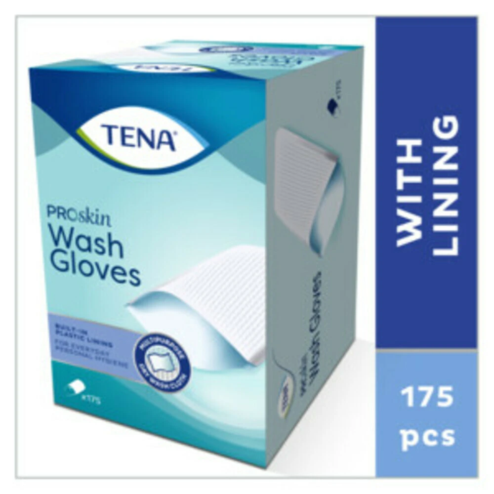 TENA Wash Glove Plastic Binnenkant - Afbeelding 2