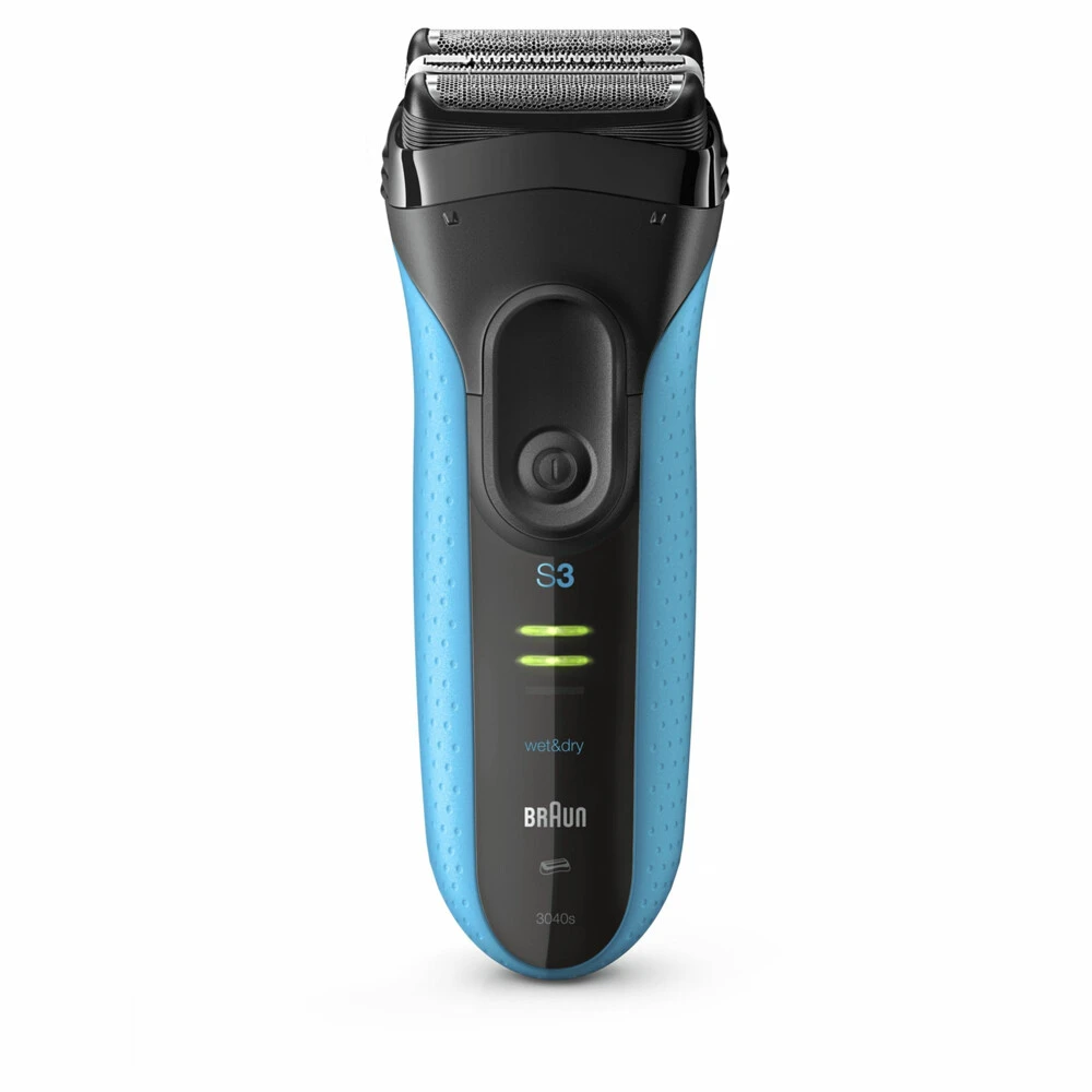 Braun Elektrisch Scheerapparaat S3 ProSkin 3040s Oplaadbaar Zwart / Blauw - Afbeelding 2
