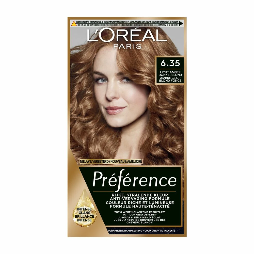 L'Oreal Lu0027Oréal Preference Haarkleuring 6.35 Havana - Donker Goud Mahonie Blond