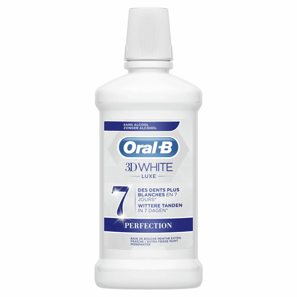 Oral B 3x Oral-B Mondwater 3D White Luxe Perfection - Afbeelding 2