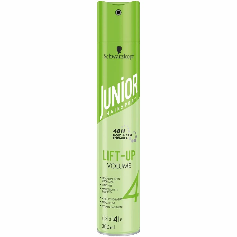 6x Junior Haarspray 3 In 1 Lift Up Volume