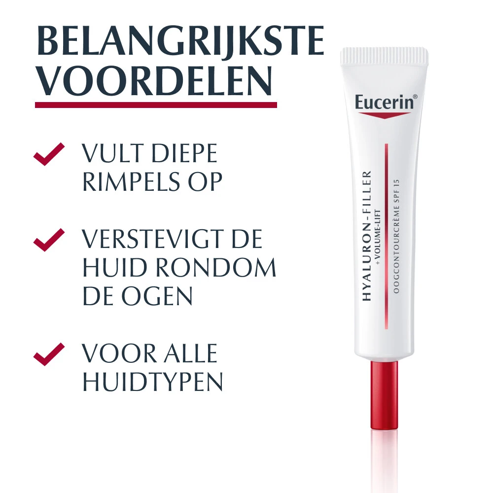 Eucerin Hyaluron-Filler + Volume-Lift Oogcontourcrème SPF 15 - Afbeelding 2