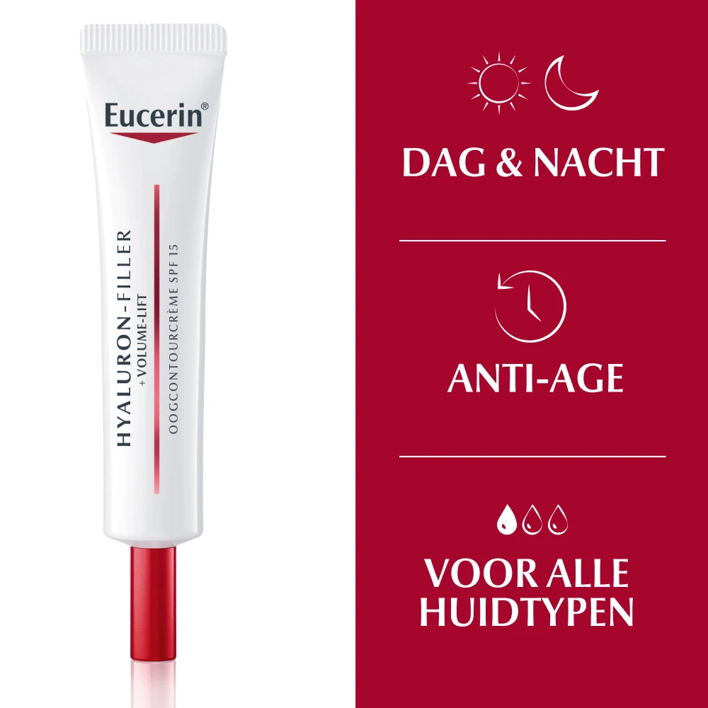 Eucerin Hyaluron-Filler + Volume-Lift Oogcontourcrème SPF 15 - Afbeelding 3
